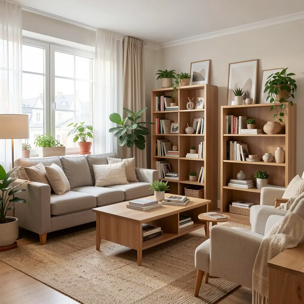 Beautifully organized living space